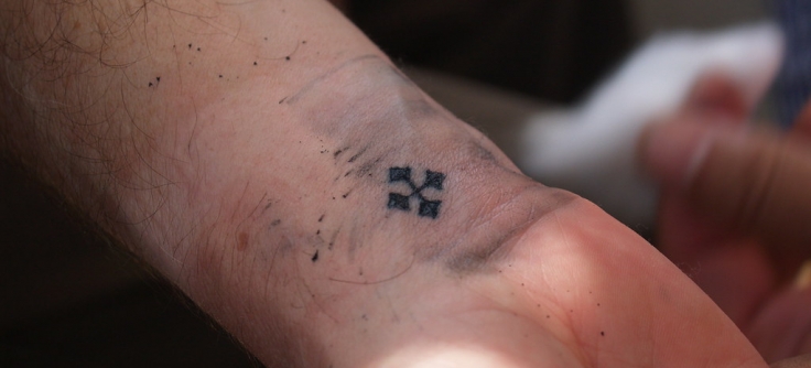 Amazon.com : 5 x Faith + Hope + Love Tattoo - black temporary Cross Puls  Heart Tattoo Symbol (5) : Beauty & Personal Care